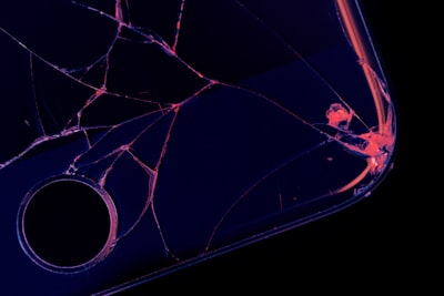 Iphone broken backglass. 