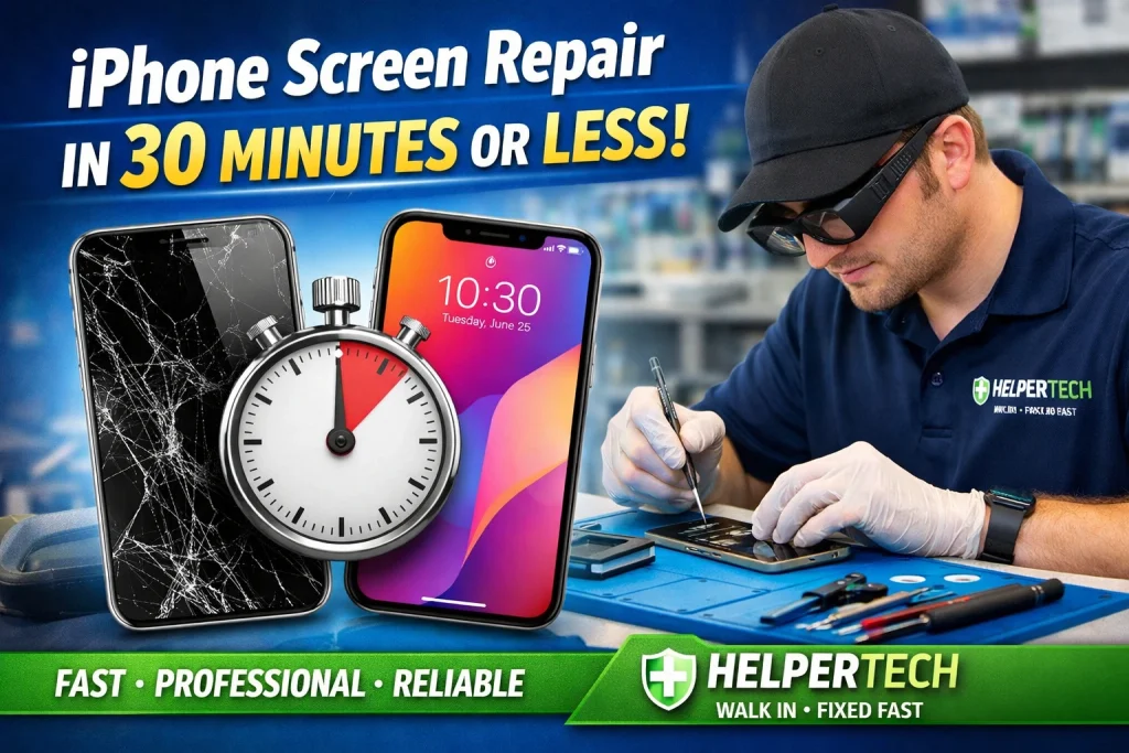 iPhone Screen Repair in 30 Minutes or Less. Here’s How We Do It