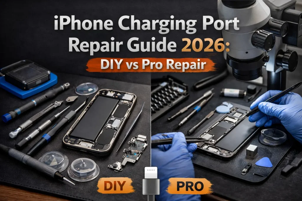 iPhone Charging Port Repair Guide 2026: DIY Fixes vs Professional Repair — What’s Actually Worth It?